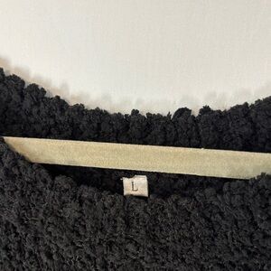 SHEIN Black Textured Sweater